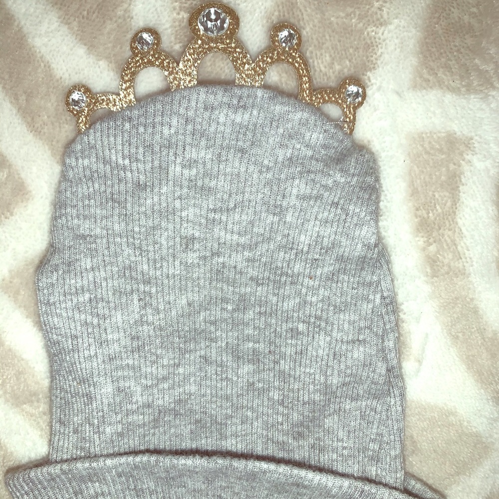 Mud pie baby princess crown hat 0-3 months